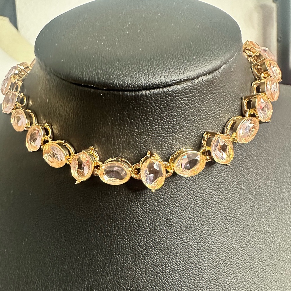 Express Choker, Pink Ice colored glass gemstones, nwt - Picture 4 of 17